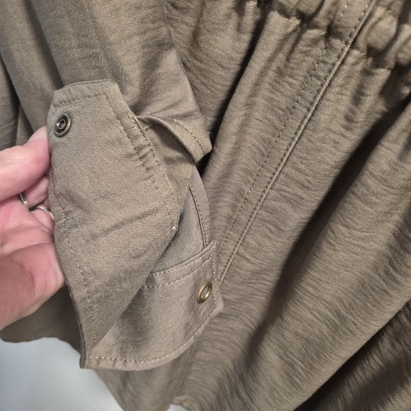 LOGO By Lori Goldstein Lace-Trimmed Women's Jacket in Green - Picture 8 of 15